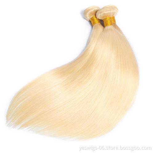 Brazilian 613 Blonde Bundles Virgin Straight Hair 3 Bundles Virgin Unprocessed Human Hair Brazilian Hair Bundles